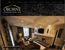 Tablet Screenshot of obornecontracting.com